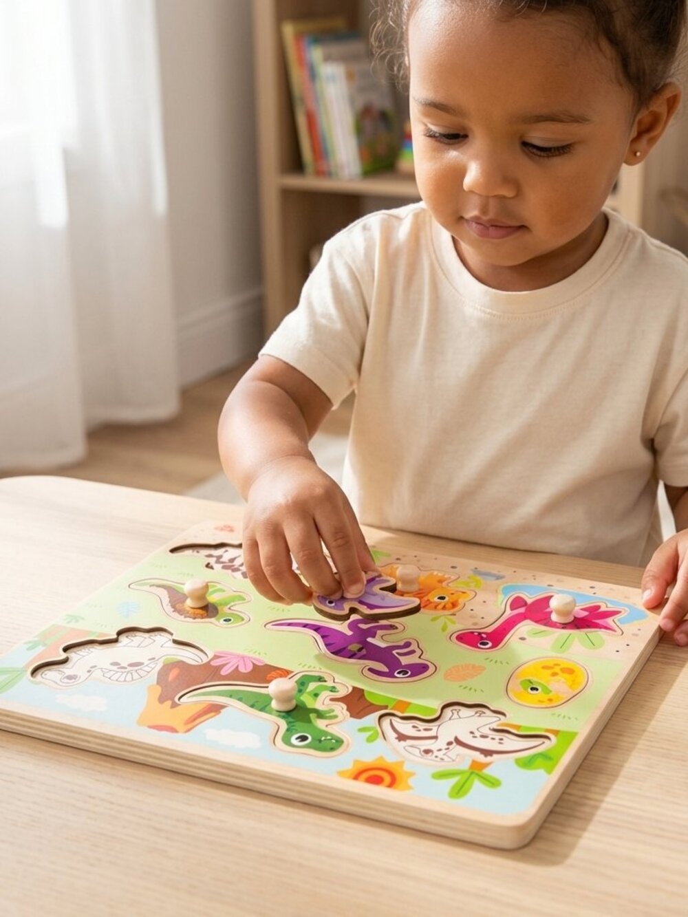 Brand New Montessori Wooden Musical Tambourine – Eco-Friendly Toddler Toy